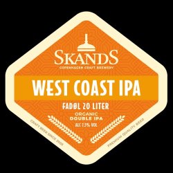 SKANDS WEST COAST IPA FUSTAGE 20 liter